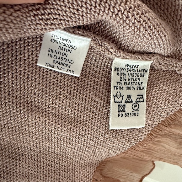 Boden Open Front Linen Silk Cardigan Whimsy Romantic Balletcore Ruffles Girly - Picture 5 of 5